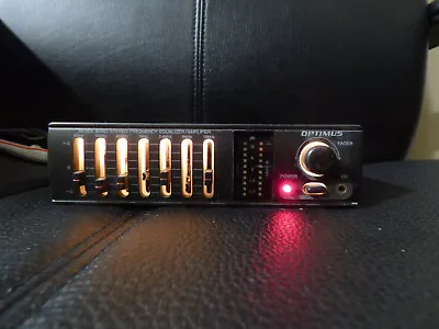 Vintage Optimus Car Stereo Equalizer Booster Tested • $100