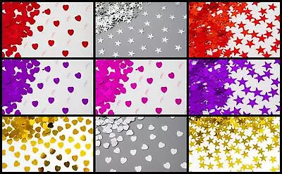 14g Christmas Party Foil Table Confetti Scatter Sprinkle Decoration Hearts Stars • £3.09