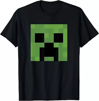 Licensed Minecraft Creeper Big Face Shirt Adult Unisex 2XLT Black • $24.95