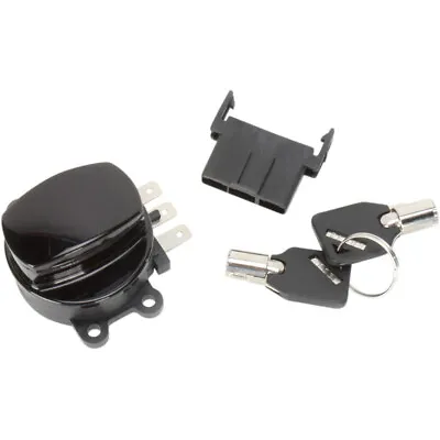 $45.95 • Buy Gloss Black Ignition Switch For 1999-2013 Harley Dyna Softail Road King