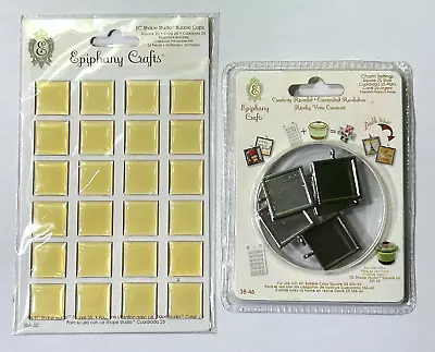 New Epiphany Crafts Shape Studio - Square - 25 Bubble Caps + 5 Silver Charms • $12.99