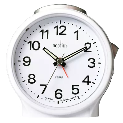 £16.95 • Buy Acctim Elsie Analogue Alarm Clock Non Ticking Sweep Quartz Luminous Hands