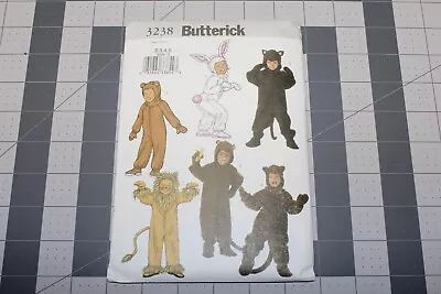 Butterick 3238 Cat Lion Bunny Mouse Monkey Costume Pattern Size 2-5 Uncut FF • $4.99