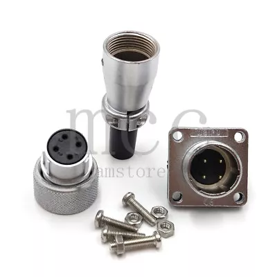 WEIPU WS16 4Pin Waterproof Connector Aviation Plug Socket5A Wire Connector • $5.64