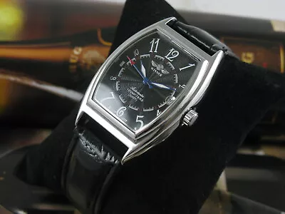 Wrist Watch Mechanical Sports Leather Strap Date Band Self-winding Men Automatic • $18.95