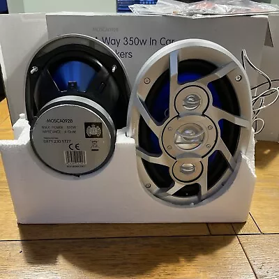 Ministry Of Sound 4-Way 350w In Car Speakers 6x9  Boxed MOSCA092B • £34.99