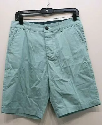 H&M Divided Mens Mint Blue Flat Front Cotton Outdoor Casual Chino Shorts 28 • $9.08