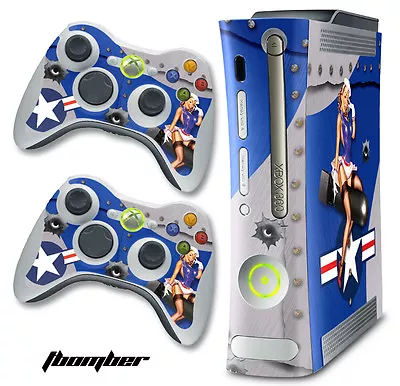 Skin Decal Wrap For Xbox 360 Original Gaming Console & Controller Xbox360 BOMB U • $8.95