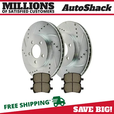 Front Drilled Slotted Brake Rotors & Pads For 2006-2011 Chevy HHR 2.2L 2.4L • $71.11
