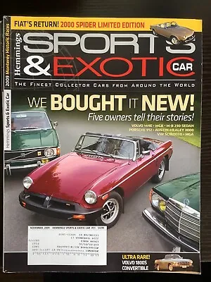 Hemmings Sports And Exotic Car Magazine Issue 51 November 2009 MGB Mercedes • $5