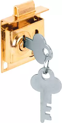 Defender Security S 4049 5/16 In. Bolt Throw Steel Brass-Plated Mailbox Lock • $17.13