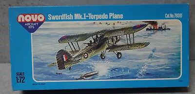  Frog Novo 78081 Fairey Swordfish Mk.I Torpedo Plane 1/72 Scale  Complete • £14.99