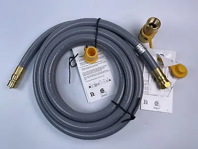 QDD Model FG-2 Outdoor Natural Gas Hose W QD Fitting 1/2  X 12' Grill And More • $29.95