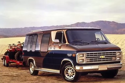 1987 Chevy G20 Conversion Van | POSTER | 24X36 Inch | Vintage Classic • $23.99