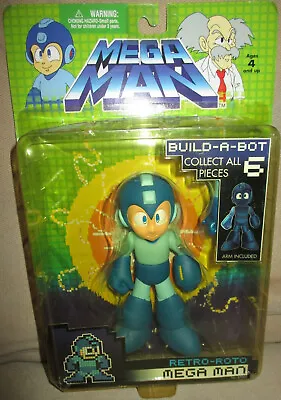 Mega Man Retro Roto Mega Man Build A Bot Series Action Figure - Jazwares 2005 • $16.99