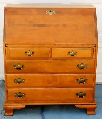 Ethan Allen Heirloom Nutmeg Maple Colonial Early American Secretary Desk • $1395