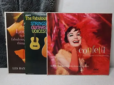 $14.24 • Buy Lot Of 3- LES BAXTER- Confetti, The Fabulous Strings, Guitars, Voices!  + 1 More