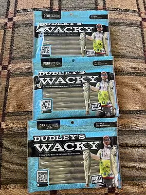 Dudley's Wacky Perfection Lures 5 3/8  Watermelon Red Worm -3 Packs New 24 Total • $18.95