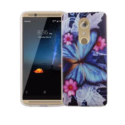 Case For ZTE Axon 7 Mini Butterfly Blau Case Cover Motif Slim • $28.82