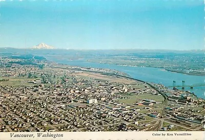 Postcard Aerial View Of Vancouver Washington • $4.95