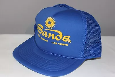 Vtg 80s 90s SANDS HOTEL CASINO LAS VEGAS Snapback Trucker Hat • $14.95