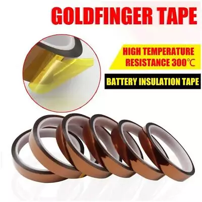 33m Heat Resistant Tape Kapton BGA High Temperature Thermal Insulation N6M3 • £2.29