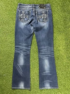 Miss Me Woman’s Boot Cut Jeans 32x31” Dark Wash Fashion Jeans Y2K Y2kcore EUC • $35