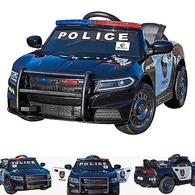 £159.95 • Buy Police Car Kids Electric Ride On Battery Car - Black