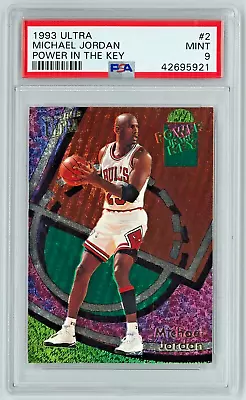 MICHAEL JORDAN 1993 Ultra Power In The Key #2 PSA 9 Mint • $1190