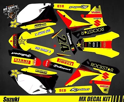 Kit Deco Motorcycle For / MX Decal Kit For Suzuki Rm-Z - Rockstar 2 • $155.36