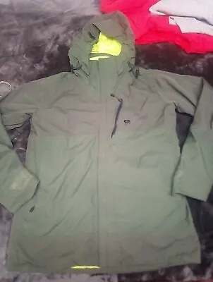 Mountain Hardwear Men's S/P Jacket With Recco Tech Lrg Green • $60