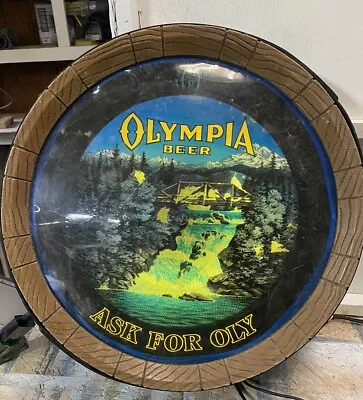 Vintage Olympia Beer Motion Barrel Sign • $229.99