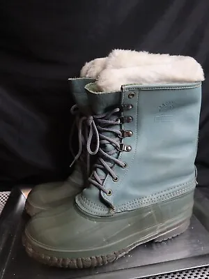 La Crosse Winnipeg Boots Women's 9 Teal Insulated Winter Waterproof Made In USA • £43.38
