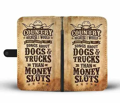 Country Cowboy Vintage Phone Wallet Case Western Gift IPhone Samsung LG Huawei • $24.99