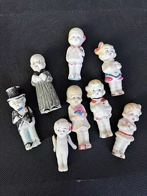 Lot Of Vintage 1920 Bisque Figurines Made In Japan Wedding Party Plus! • $25