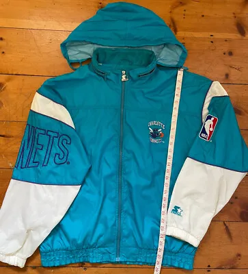 $130 • Buy Vintage 90s Charlotte Hornets Starter Jacket. Full Zip. Mens XL. *Please Read*