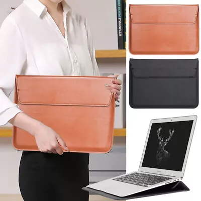 Sleeve Slim PU Leather Laptop Bag Stand Case For Apple IPad Macbook Pro Air  UK • £8.05