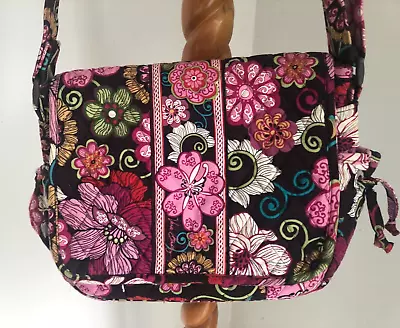 Vera Bradley Lindsay Crossbody Bag Mod Floral Pink Retired Excellent Condition • $39.99