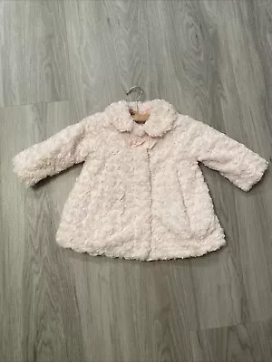 New Mayoral From Spain  Baby Girl Pink Fur Coat 2/4M • $24.99