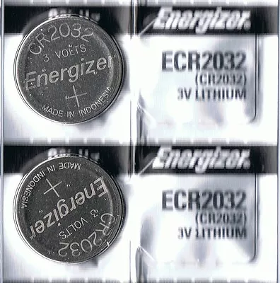 2 New ENERGIZER CR2032 Lithium 3v Coin Battery Australia Stock FAST SHIPPING • $106.49