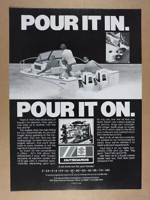 1982 Suzuki 115 Outboard Motor Glastron Boat Photo Vintage Print Ad • $9.99