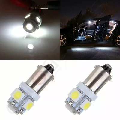 2Pcs Ultra White T11 BA9S 5050 5SMD LED Car Inteiror Map Light Lamp Bulbs 64111 • $8.02