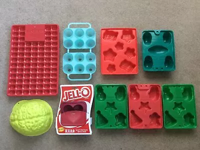 Jello Beans Eggs Brain Hearts Flags/Stars Football/Helmets 3 Christmas Molds • $50