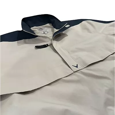Callaway Half Zip Windshirt Men’s Adult Large Cream/Black Golf Pullover • $24.99
