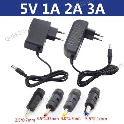 5V 1A 2A 3A DC Power Adapter Supply Charger 5.5*2.5mm 3.5*1.35mm DC Plug 6H • £3.10