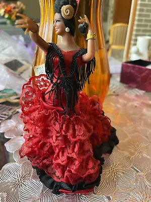 Vintage Marin Chiclana Spanish Lady Flamenco Dancer Doll Figure Made In Spain 7  • $29.88