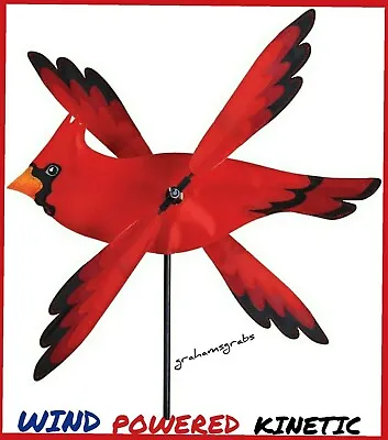 Cardinal Whirligig Wind Spinner 17  New Garden Stake Yard Decor Free Shipping! • $48.95