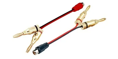 Speaker Banana Plug To RCA Phono Adaptor For Amp Receiver • $12.75