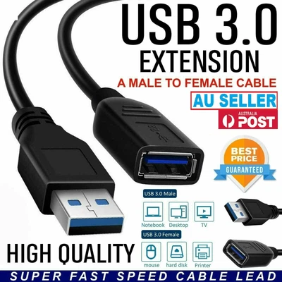 $7.99 • Buy USB 3.0 SuperSpeed Extension Cable Male To Female Data Adapter Extention Cord 