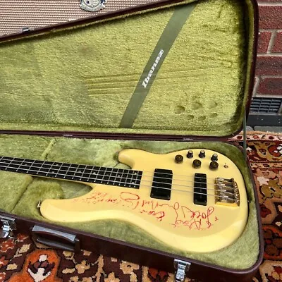 Vintage 1984 Ibanez Musician MC924 Bass Guitar *Signed Jack Bruce Noel Redding* • $2460.13